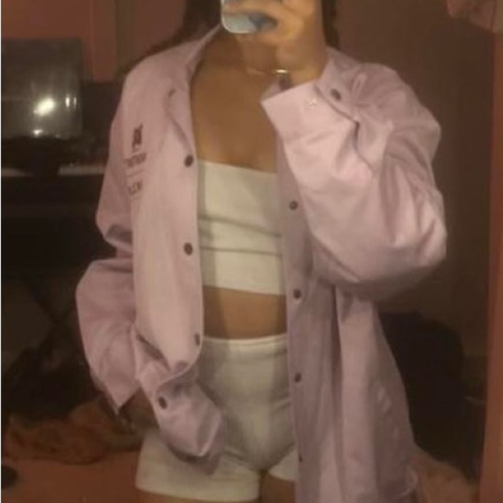 Lavender Button-Up Jacket